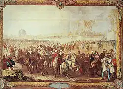 La sortie de l'ambassadeur turc du Jardin des Tuileries, Gobelins Manufactory, 1734-1737.