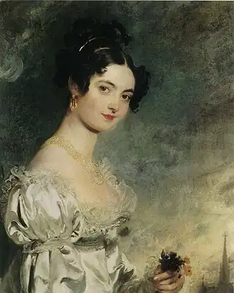 Lady Selina Meade (1797–1872), who married the Count of Clam-Martinic, painted by Thomas Lawrence in Vienna in 1819