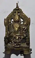 Lakshmi Narayan Seated on Garuda - Bronze - Circa 18th Century CE
