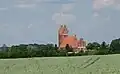 View of the parish church from a neighbouring field