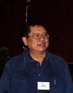 Lat, a leading Malaysian cartoonist, at the International Comic Arts Forum (2007).