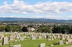 View from Unity Cemetery towards Chestnut Ridge