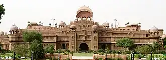 Lalgarh Palace, Bikaner, designed in the Indo-Saracenic style by Samuel Swinton Jacob