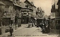 Tram line on the Rue de Paris, the primary business street of pre-war Le Touquet