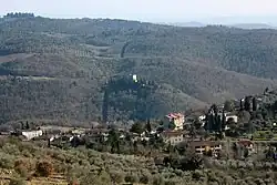 View of Lecchi in Chianti