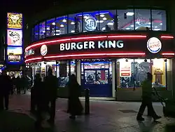 A Burger King in London, England