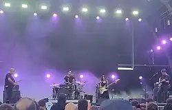 Linda Martini in 2022. From left to right: Rui Carvalho, Hélio Morais, Cláudia Guerreiro and André Henriques.