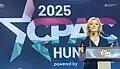 Liz Truss speaking at CPAC Hungary 2025