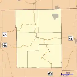 Cornelius is located in Brown County, Indiana