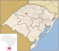 Location of Augusto Pestana