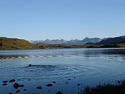 The view is taken looking South. Torridon in the background.