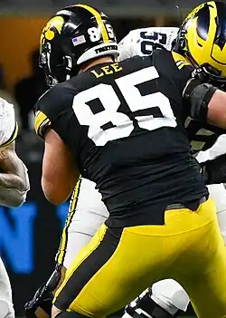 Logan Lee in the 2023 Big Ten Championship Game