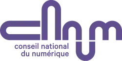 Text in purple: CNNum, conseil national du numérique