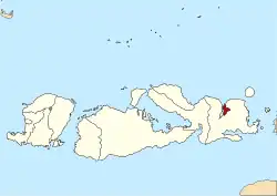 Location within West Nusa Tenggara