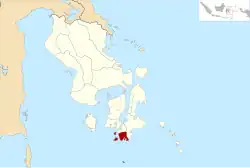 Location within Southeast Sulawesi