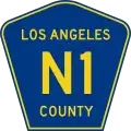 County Road N1 marker