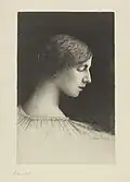 Louise Danse, Portrait de Melle H. Dethier, Royal Library of Belgium