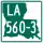 Louisiana Highway 560-3 marker