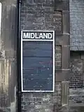 Midland Railway noticeboard