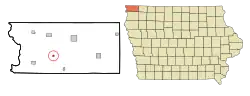 Location of Alvord, Iowa