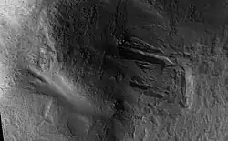 Lyot Crater Gullies, as seen by HiRISE.
