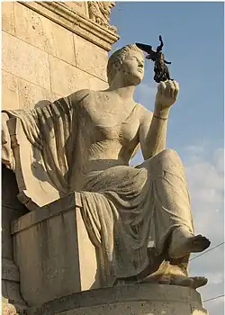 Detail from a pylon at the Ludwigsbrücke