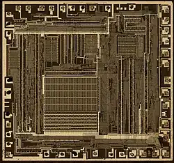 MC6847 Die metal layer