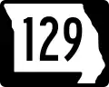 Route 129 marker