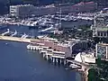 Convention center and hotel partly built on stilts directly by the sea in Monaco (construction period 1972-1978): today's Fairmont Monte Carlo