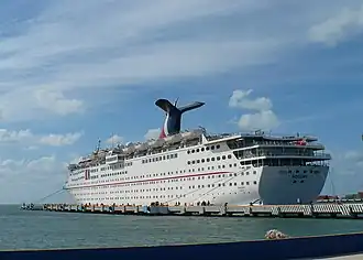 Holiday at the port of Yucatán, Mexico