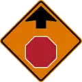 CW3-1 Stop sign ahead