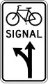 R10-41c Bicycle signal optional movement (left and thru)