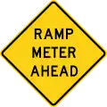 W3-7 Ramp meter ahead