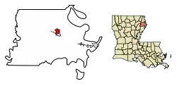 Location in Madison Parish, Louisiana