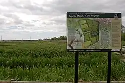 Information board at Magor Marsh Nature Reserve