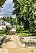 The trees is the gardens of the chateau are impressive. Compare the size of the people to that of the trees