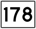 State Route 178 marker