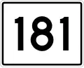 State Route 181 marker
