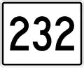 State Route 232 marker