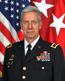 2011 color head and shoulders photo of Major General Wesley E. Craig in army dress blue uniform