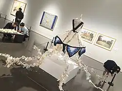 Mandali Mendrilla's interactive sculpture dress "Mandala of Desires" at the China Art Museum in Shanghai, November 2015.