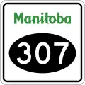 Provincial Road 307 marker