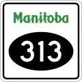 Provincial Road 313 marker