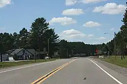 Intersection of US&nbsp;51 and WIS&nbsp;47/WIS&nbsp;182, August 2012