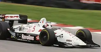 Nigel Mansell in a CART car at Mid-Ohio Sports Car Course, 1993
