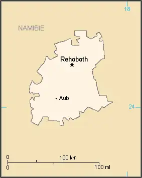 Location of Rehoboth area