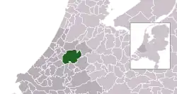 Location of Alphen aan den Rijn