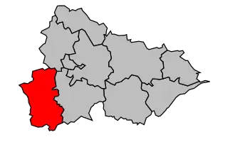 Location of the canton in the arrondissement of Lunéville