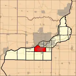 Location in Rock Island County