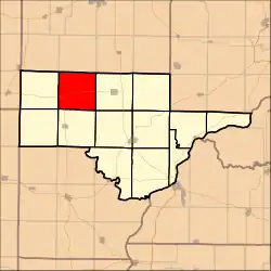 Location in Schuyler County